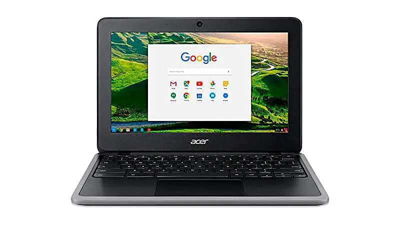 imagem de um Chromebook Acer na cor preta e cinza