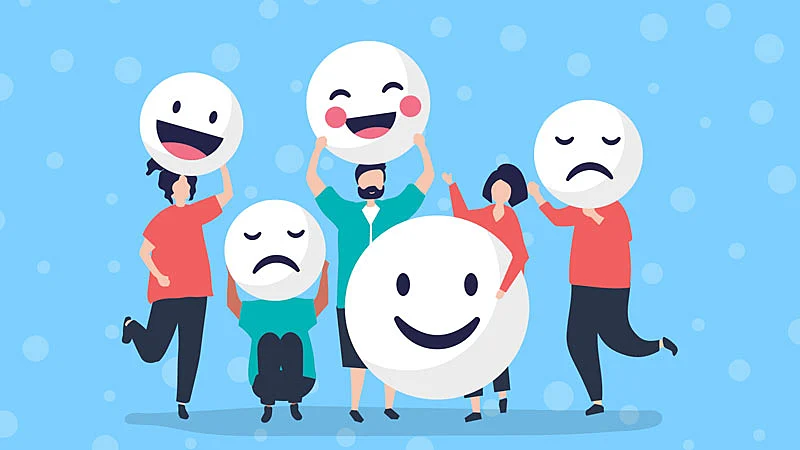 Pessoas expressando sua satisfação quanto ao clima organizacional