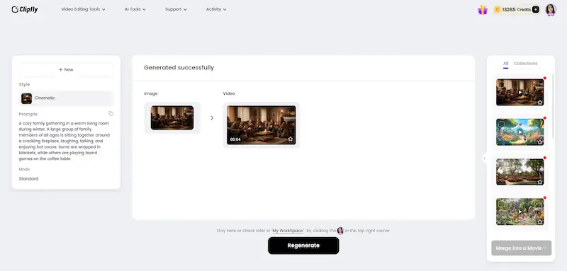 Clipfly dashboard