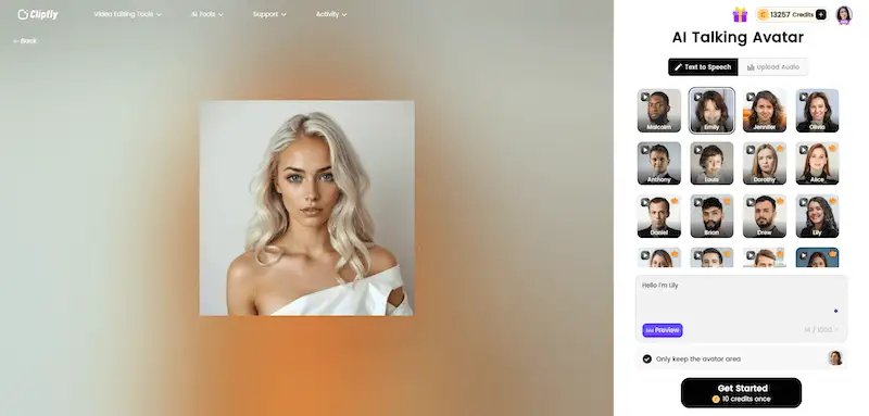 Clipfly AI Talking Avatar