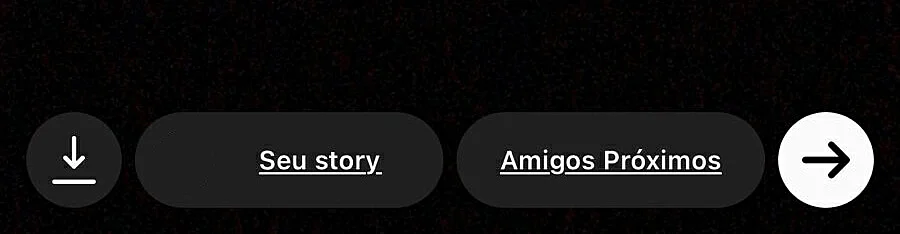 Captura da tela de edição e publicação de um Story