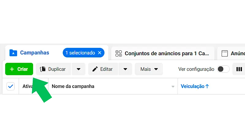 Print Screen de como anunciar no Instagram através do gerenciador de anúncios do Facebook