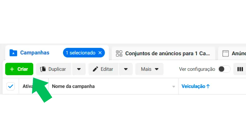 Print Screen de como anunciar no Instagram através do gerenciador de anúncios do Facebook