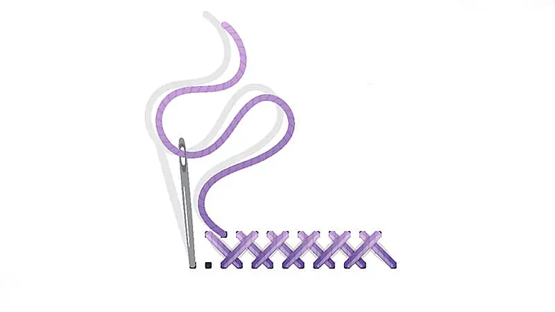 ilústração de um ponto cruzado