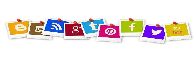 ilustración de los logos de las redes sociales