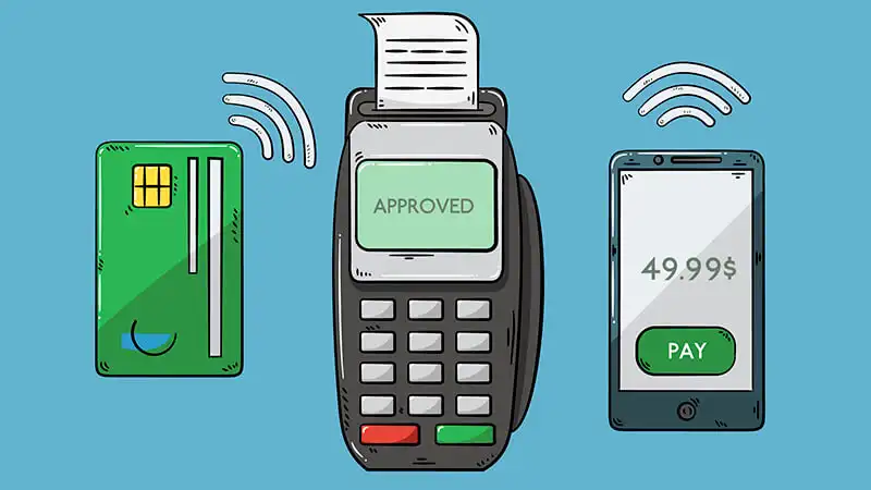 Como aumentar as vendas Ilustração com várias formas de pagamento