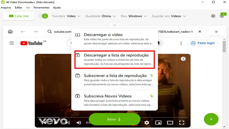 Captura de tela do 4K Video Downloader