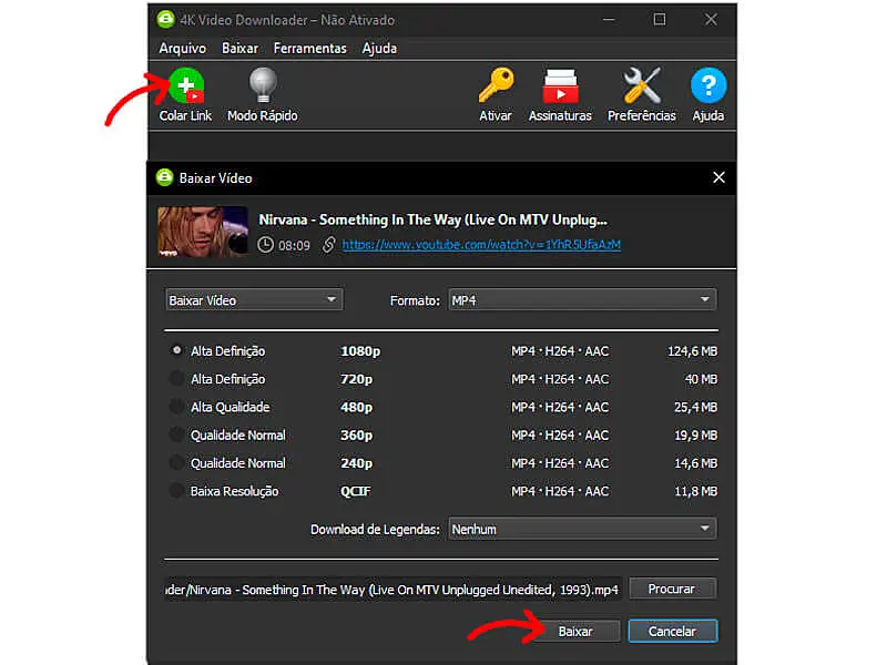 Como baixar video do YouTube usando o 4K Video Downloader
