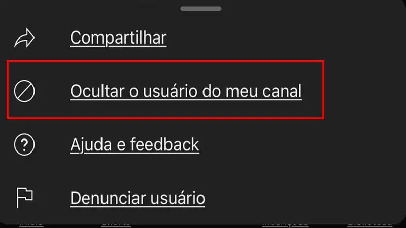 Captura de tela do YouTube