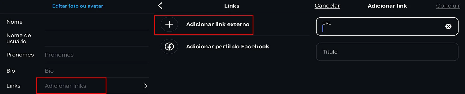 captura de tela do instagram