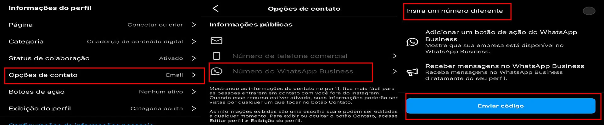 captura de tela do instagram