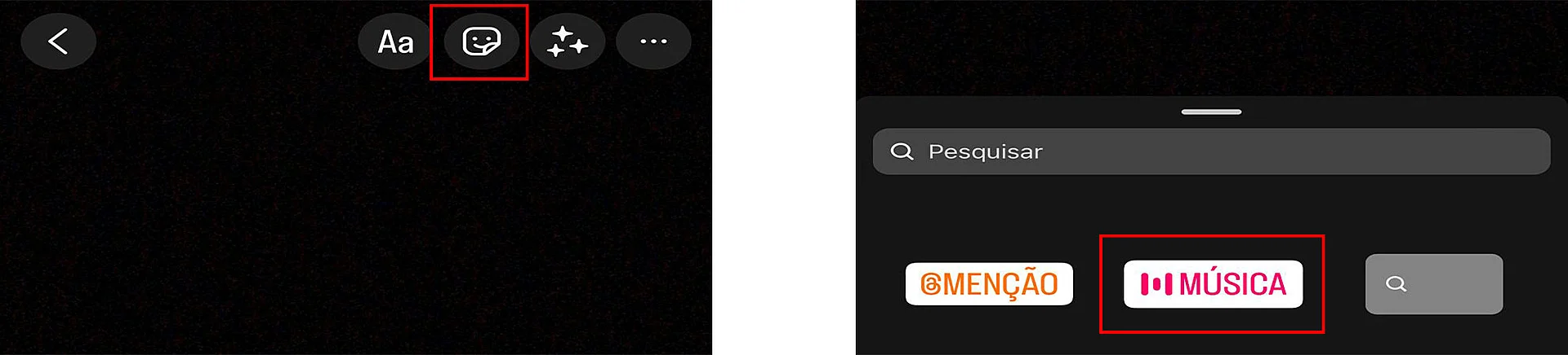 Captura de tela do Instagram