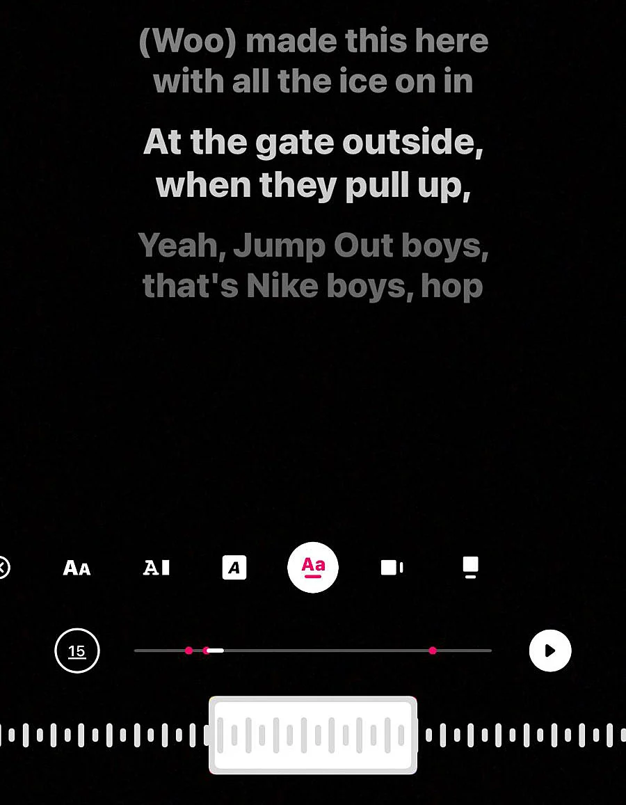 Captura de tela do Instagram