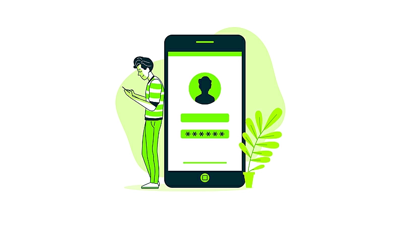 Foto de um iPhone com a tela bloqueada