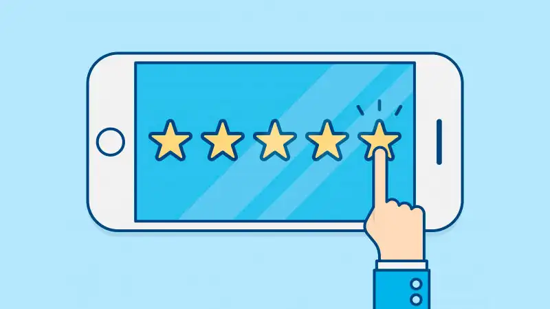 Sistema de evaluación con estrellas