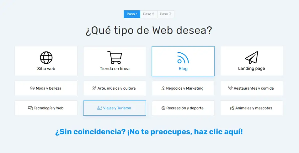 Crear un blog de viajes en SITE123