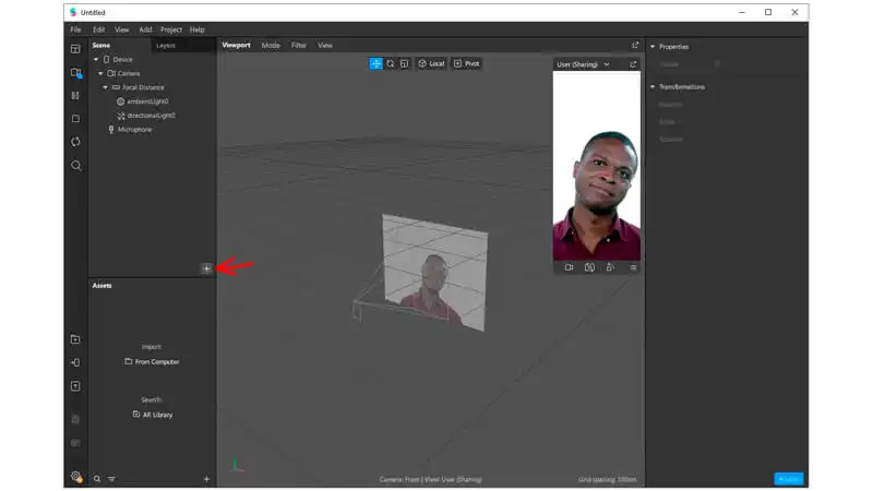 Terceiro passo de como criar um efeito no Instagram
