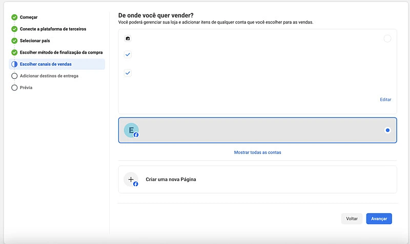 captura de tela do Facebook