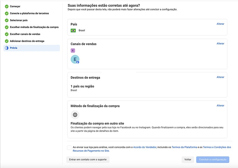 captura de tela do Facebook