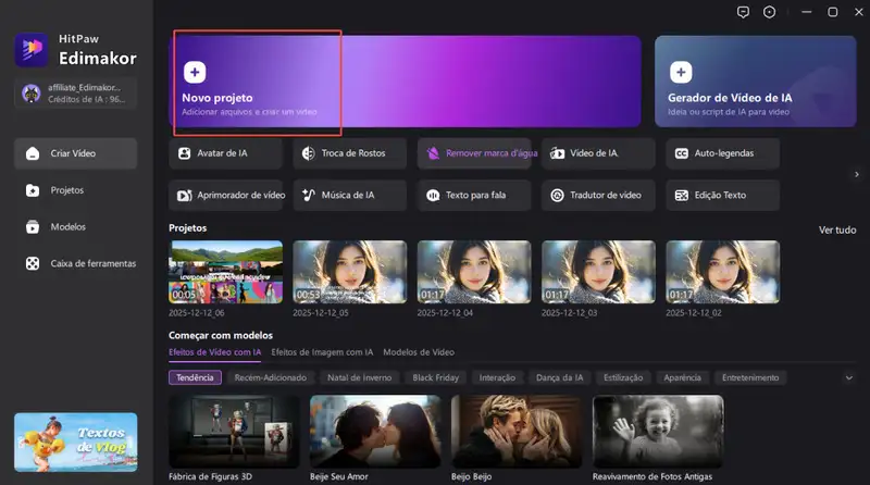 Criar Reels para o Instagram com HitPaw Edimakor