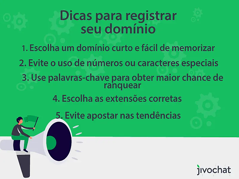 Imagem abordando dicas de como criar um blog e registrar seu domínio
