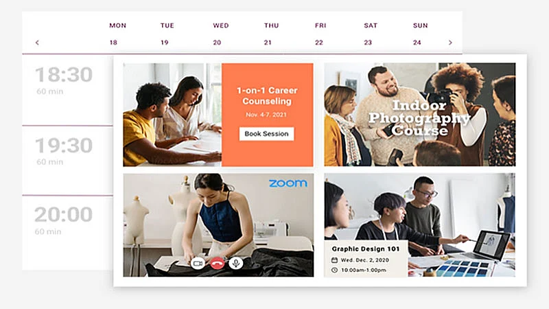 Captura de tela do Wix