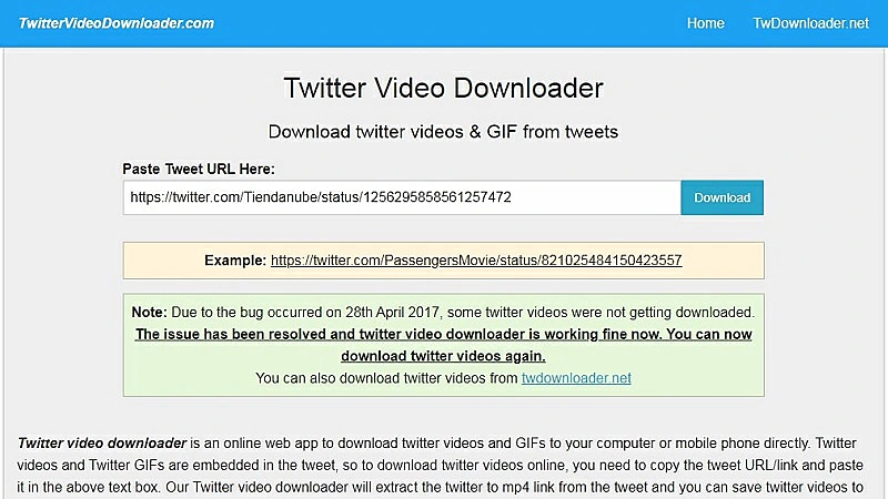 Twitter Video Downloader