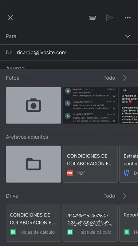 Cómo enviar un archivo por correo electrónico