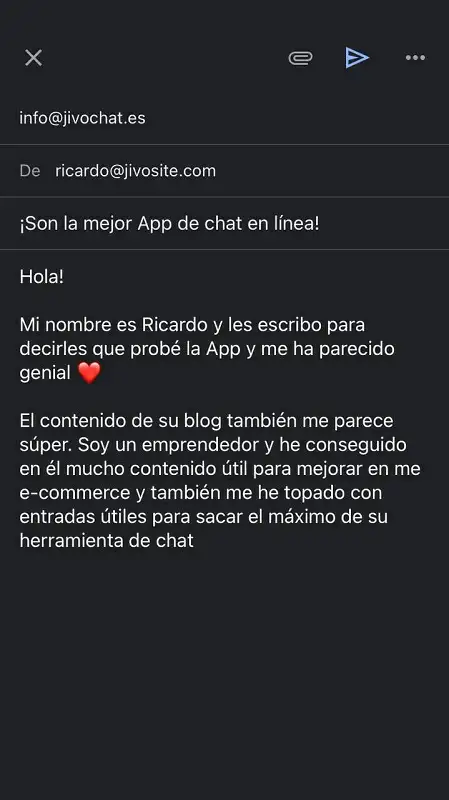 Cómo enviar un correo electrónico