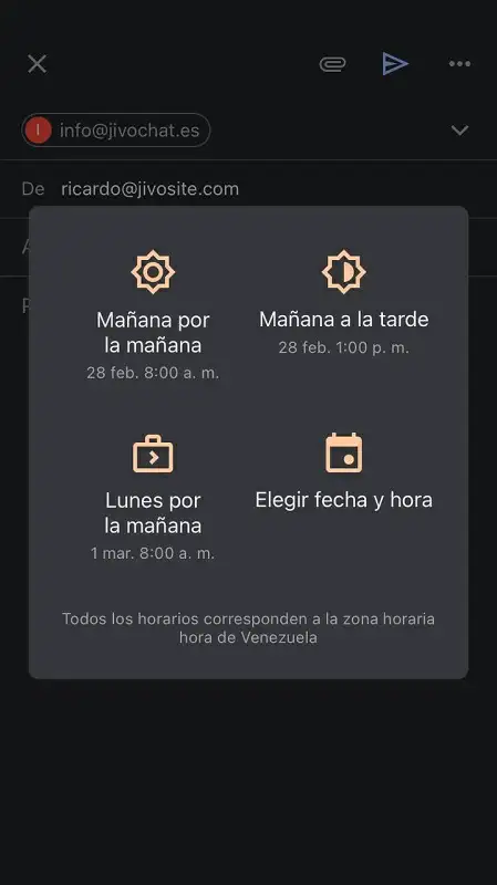 Programar envío con Gmail