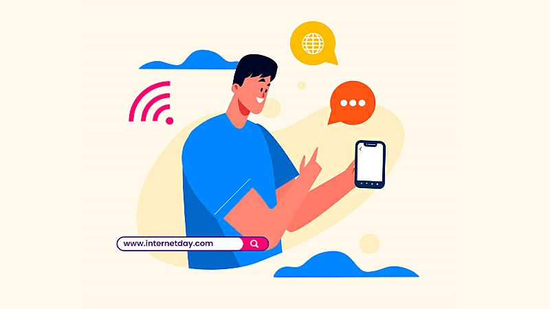 Ilustração de uma mão segurando um celular fazendo uma transmissão ao vivo pelo Instagram.