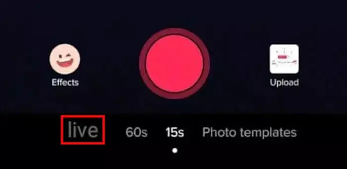 Captura de tela do Tik Tok