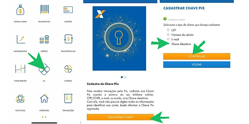 Como fazer Pix na caixa e registro da chave Pix