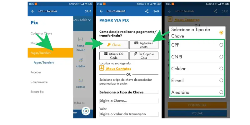 Como fazer o pix para pagamentos e transferências