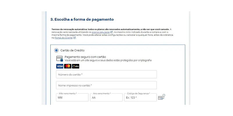 Printscreen de como fazer um email com a Hostagator
