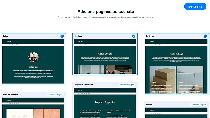 Como fazer um site com wix passo 5