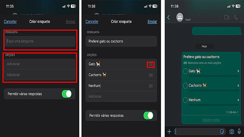 Captura de tela do WhatsApp