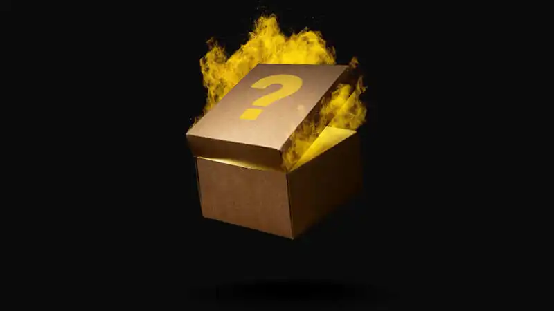 Caixa de produtos de um clube de assinatura