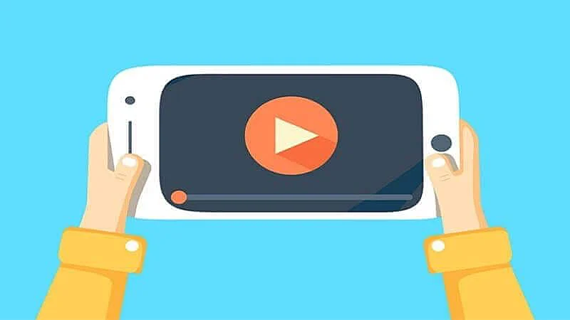ilustración de un smartphone reproduciendo un video