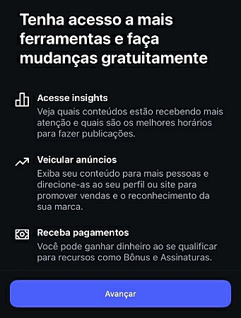 Captura de tela do Instagram