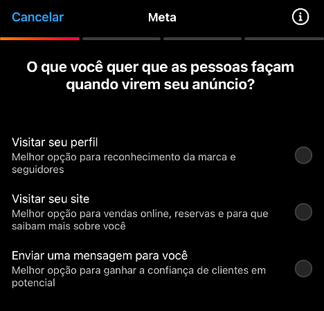 Captura de tela do Instagram