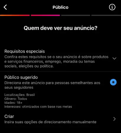 Captura de tela do Instagram