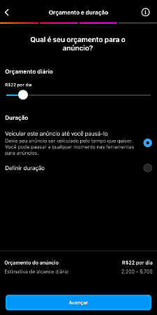 Captura de tela do Instagram