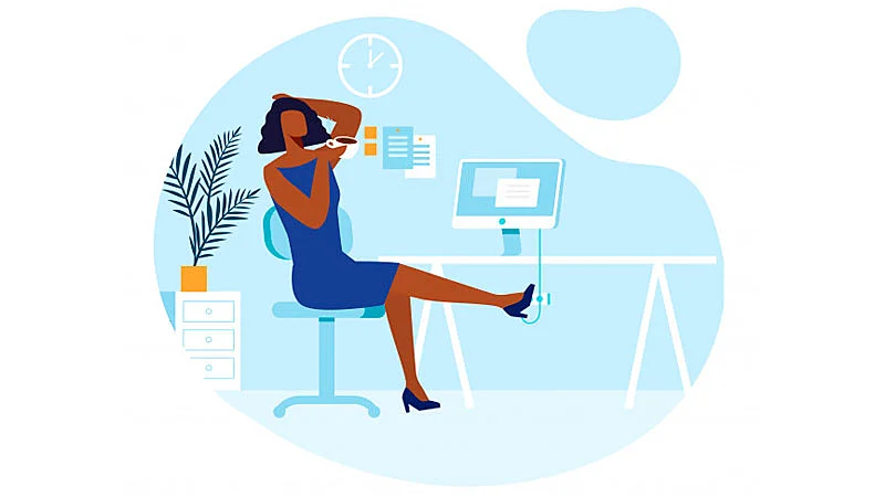 Intervalo após período de trabalho com método pomodoro