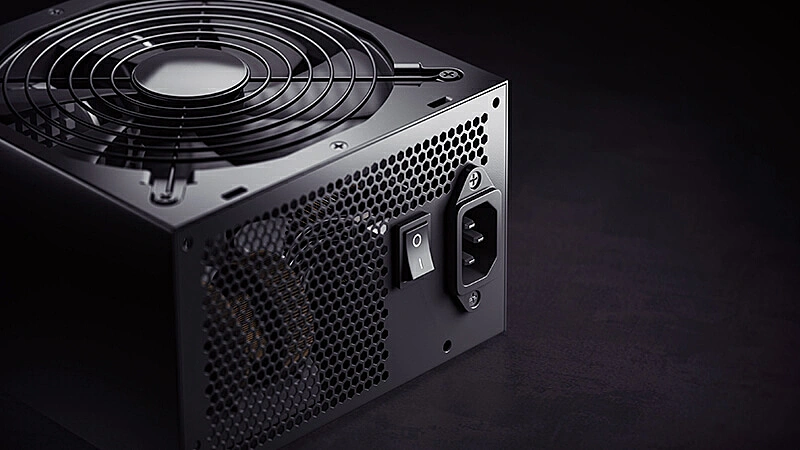 imagem de uma fonte de alimentação de computador