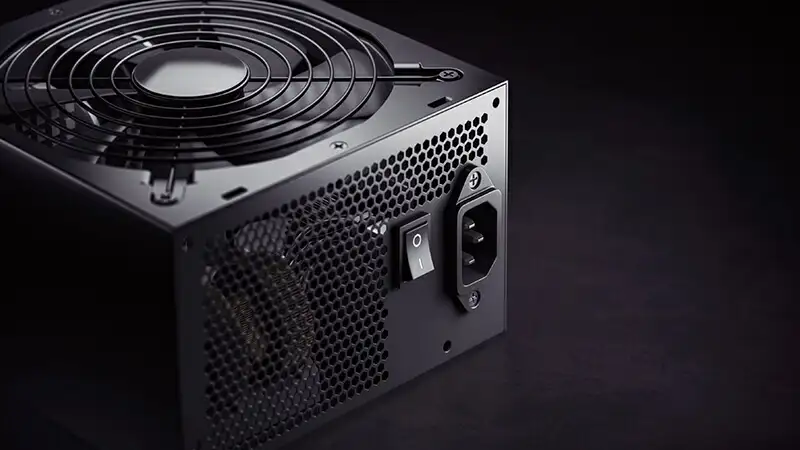 Como Montar um PC Gamer imagem de uma fonte de alimentação de computador