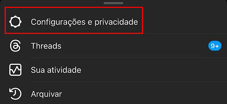 captura de tela do Instagram