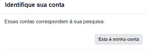 Captura da tela do Facebook