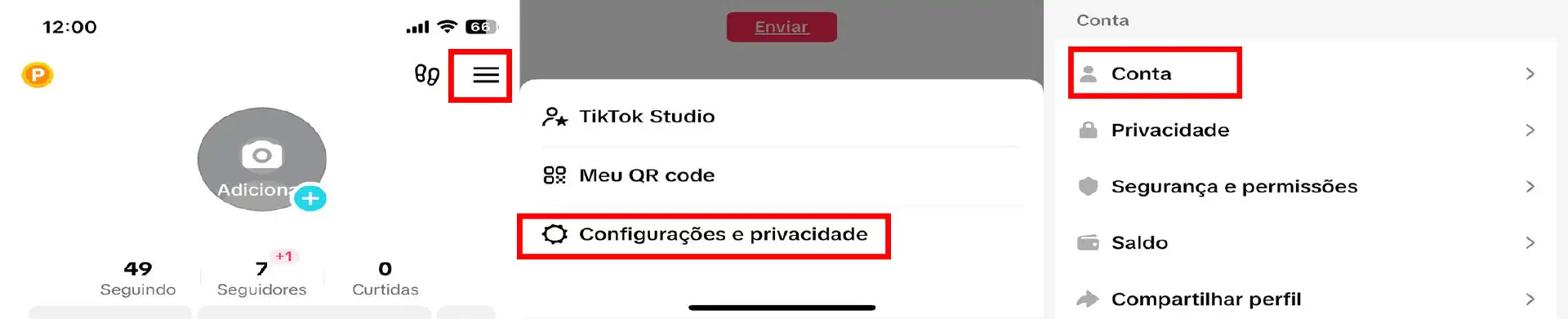 captura de tela do TikTok