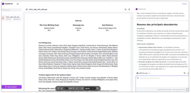 Como resumir PDFs com EaseUS ChatPDF